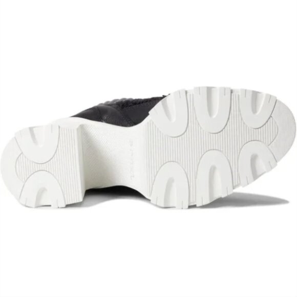 Sorel Women's Brex Heel Cozy Lace Booties Boots 9 Black Sea Salt GIFT NEW - Picture 8 of 9